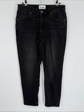 DU/ER Black Denim Jeans Tapered Leg Size 27 x 28